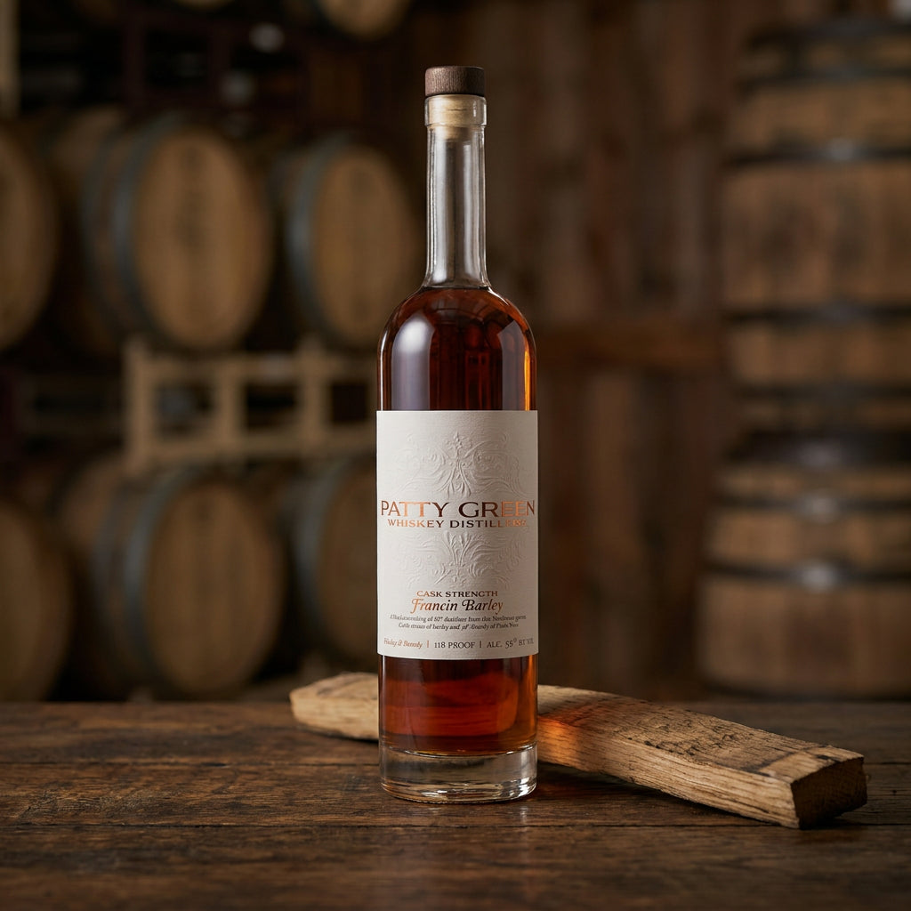 Patty Green Francin Barley Cask Strength Whiskey lifestyle photograph