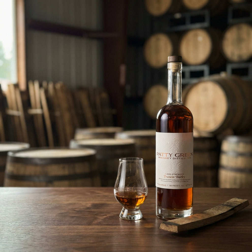 Patty Green Francin Barley Cask Strength Whiskey product photograph