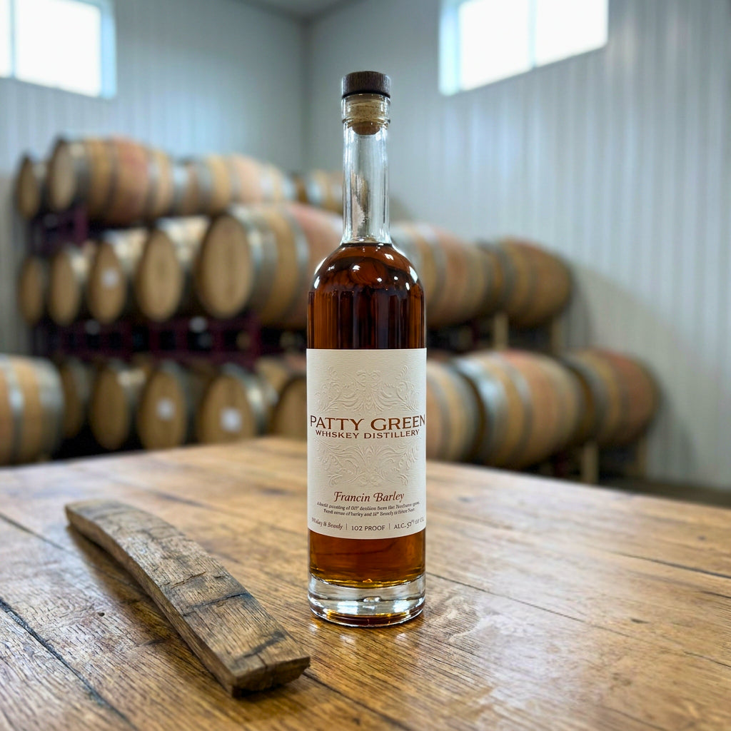 Patty Green Francin Barley Whiskey product photograph