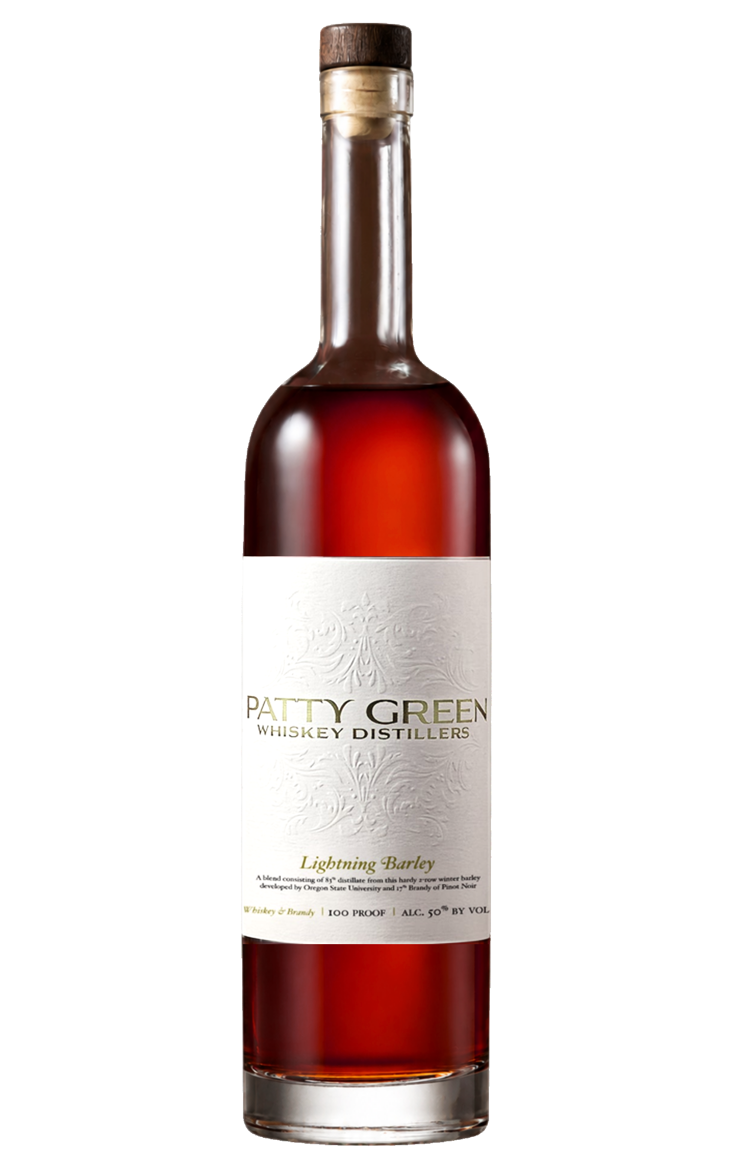 Lightning Barley Whiskey bottle — approved master catalog cutout